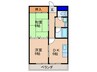 ドエルツクマ 2DKの間取り