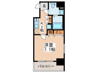 間取図 ﾎﾟﾙﾄﾎﾞﾇｰﾙ四天王寺夕陽ｹ丘ﾐﾗｰｼﾞｭ