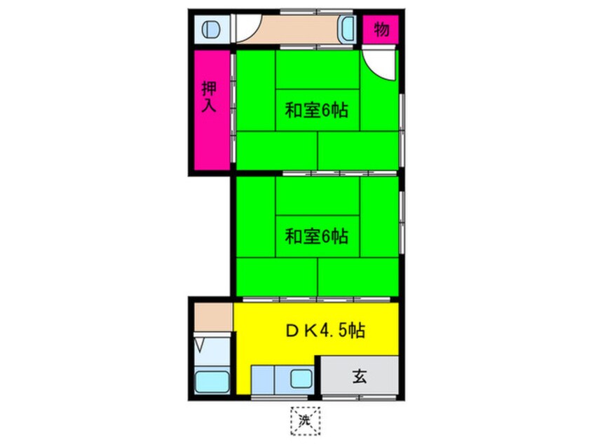 間取図 箱作アパート