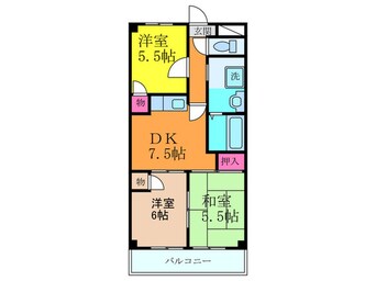 間取図 フロ－ラル井上