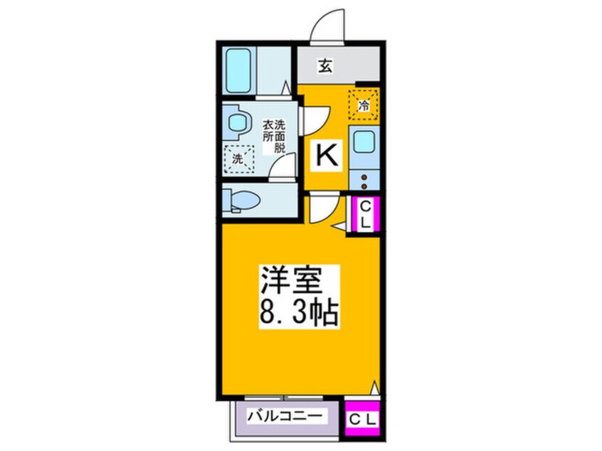 間取図 アミティエ旭