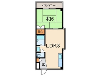 間取図 ラガ－ル深江