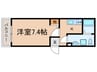 ヴィレッタ武庫之荘 1Kの間取り