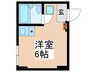 喜志マンション 1Rの間取り