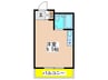 喜志マンション 1Rの間取り