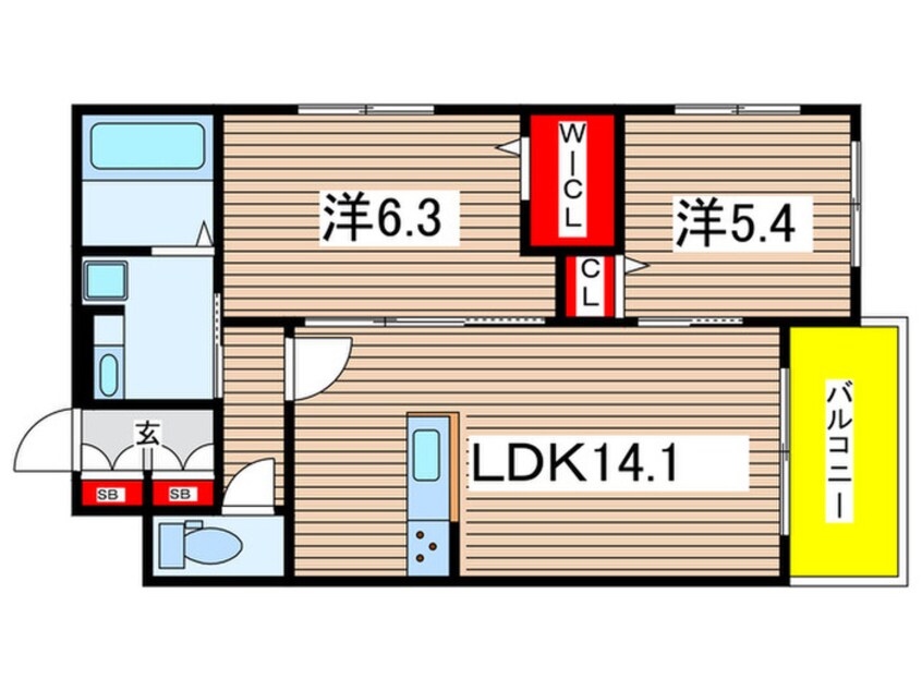 間取図 グロワールヒロ