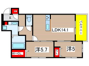 間取図 グロワールヒロ