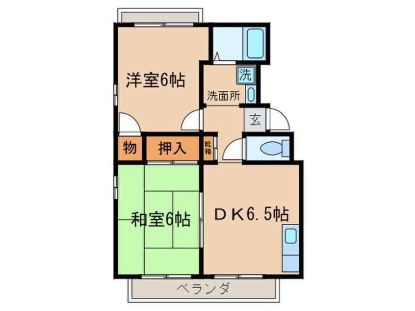 間取図 エステ－トピア松栄Ⅱ