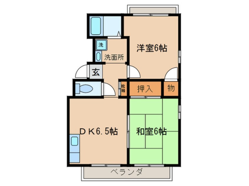 間取図 エステ－トピア松栄Ⅱ