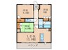 プレイズ二条（303） 3LDKの間取り