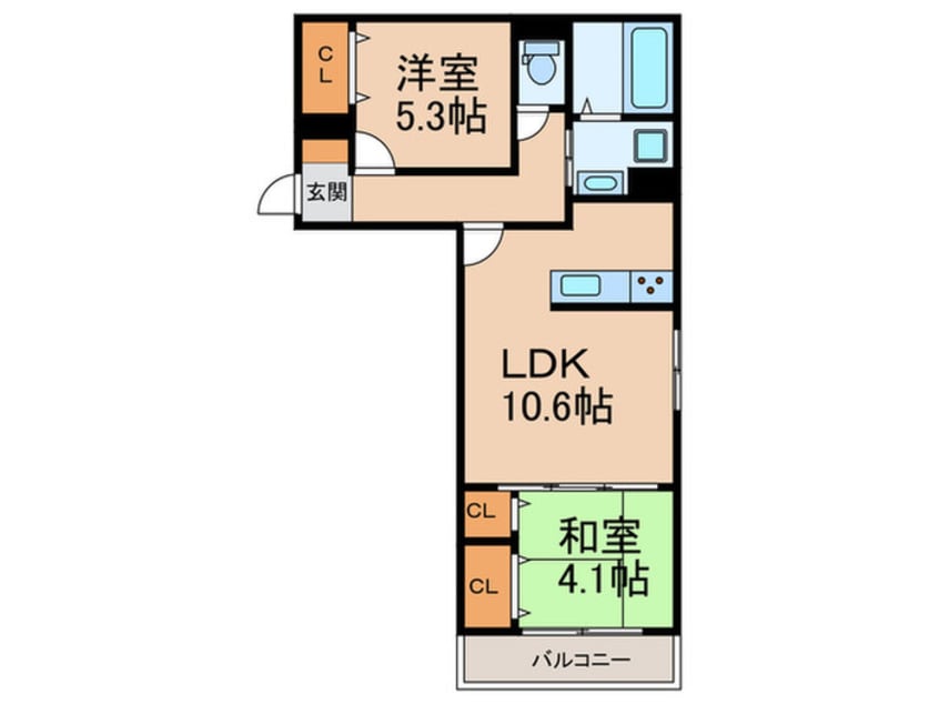 間取図 ヴェルデ天城