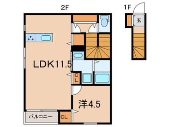 間取図 Kパラッツォパールブリッジ