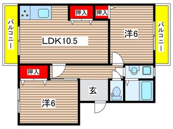 間取図 メゾン太秦