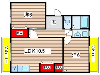 間取図 メゾン太秦