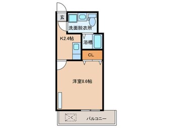 間取図 ﾏﾅｰｽﾞﾊｳｽ山科駅前Ⅱ