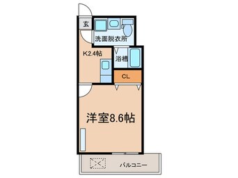 間取図 ﾏﾅｰｽﾞﾊｳｽ山科駅前Ⅱ