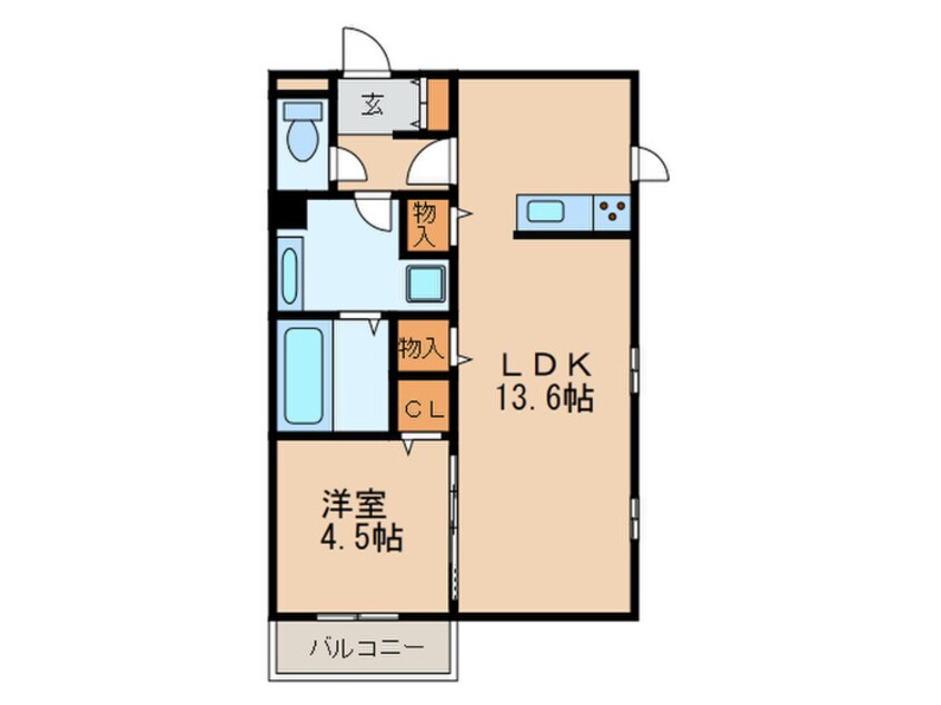 間取図 アビタシオン加美北