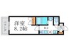 エスポワール二条城 1Kの間取り