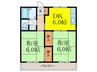 白井マンション 2DKの間取り