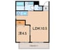 プレミール小野王子町 1LDKの間取り