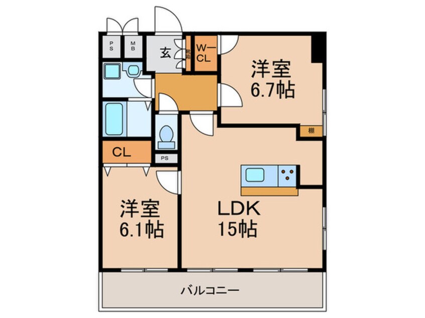 間取図 ハイツ天王寺2号館