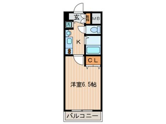 間取図 ﾌﾟﾚｻﾝｽ京都三条大橋雅殿(６０３)