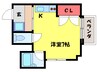 ロイヤルレジデンス春田ＮＯ．３ 1Rの間取り