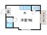 ロイヤルレジデンス春田ＮＯ．３ 1Kの間取り