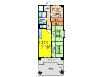 間取図 ハイツ東豊台