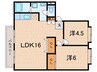 CREA小林 2LDKの間取り