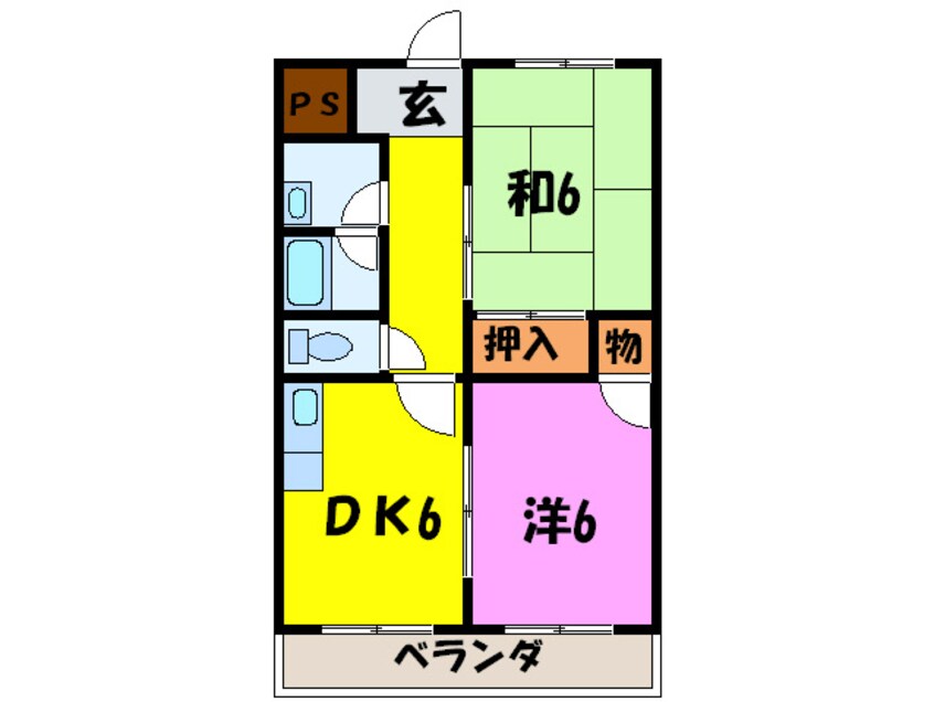 間取図 ホワイトハイツ