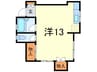 サニーコートS 1Rの間取り