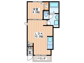 間取図 ユーアイ・ハイツ池田Ⅱ