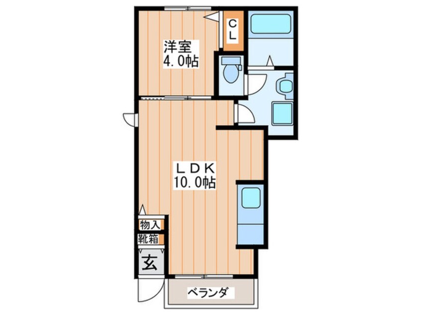 間取図 ユーアイ・ハイツ池田Ⅱ