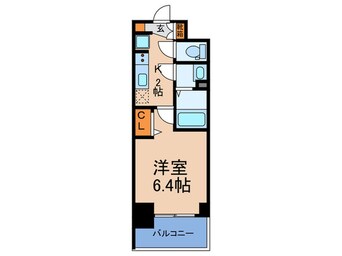 間取図 ﾌﾟﾚｻﾝｽ南堀江ｽﾀｲﾙｽﾞ(204)