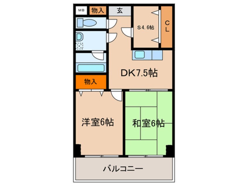 間取図 ハビット鷹羽