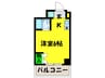 ヌ－ベルコ－ト三国ヶ丘 1Rの間取り