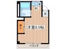 ユ－タニガワ 1Rの間取り