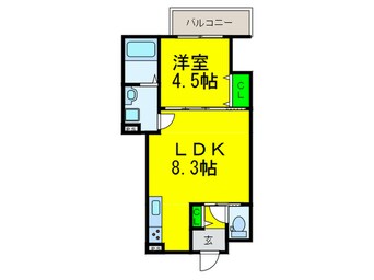 間取図 クリエオーレ上住吉