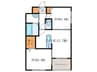 アーバンコート堀川西 2LDKの間取り