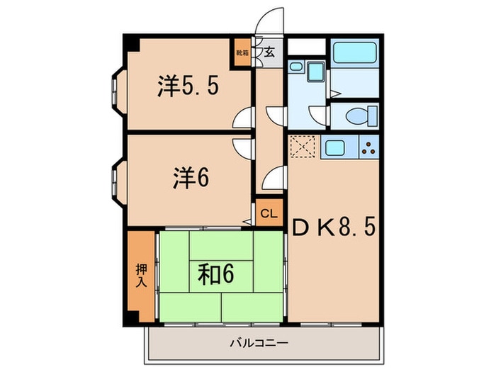 間取り図 エクセレント甲子園１１番館