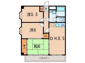 間取図 エクセレント甲子園１１番館