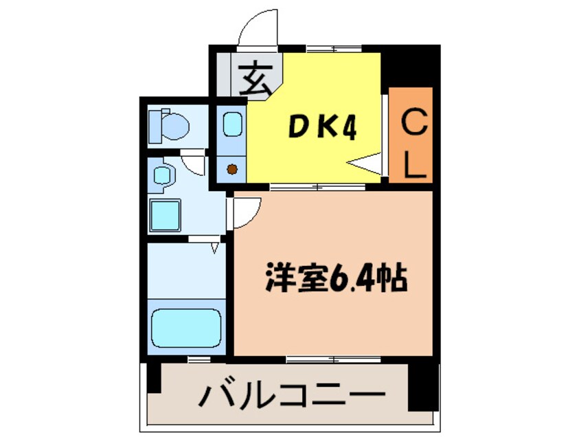間取図 ミフネセントラルベア荒本