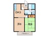 ハイツセイフウＢ 2DKの間取り