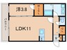 ジーメゾン垂水イースト１ 1LDKの間取り