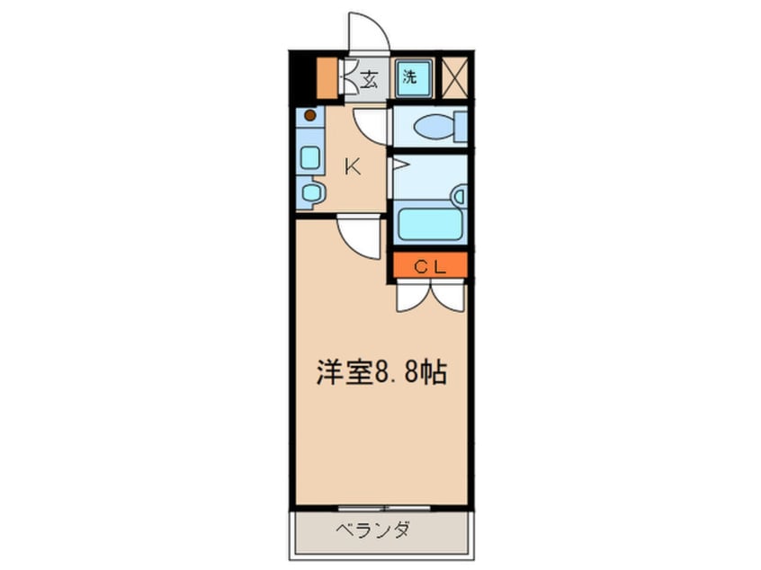 間取図 サンモ－ルコ－ト東洞院