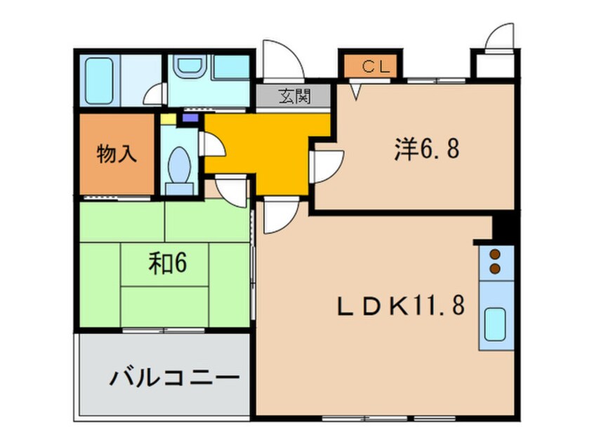 間取図 フローラル宝塚