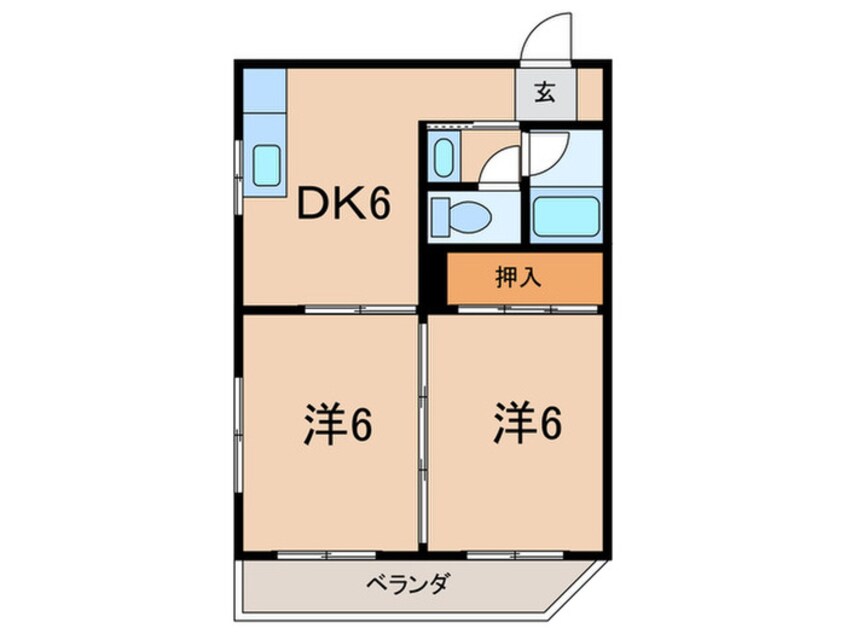 間取図 シャンテ染殿