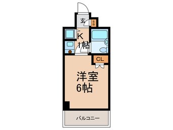 間取図 ﾄ-ｶﾝｷｬｽﾃ-ﾙ六甲道(403)