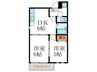 バッハロン 2DKの間取り